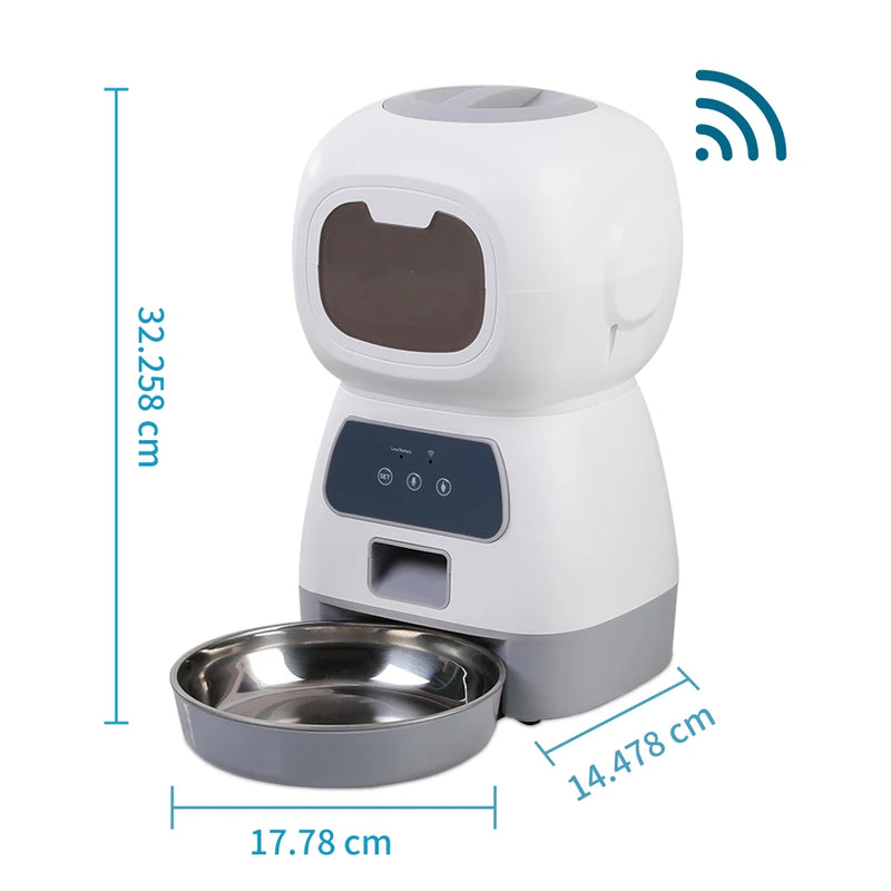 Alimentador Automático para Pets – Wi-Fi e Controle por Aplicativo!