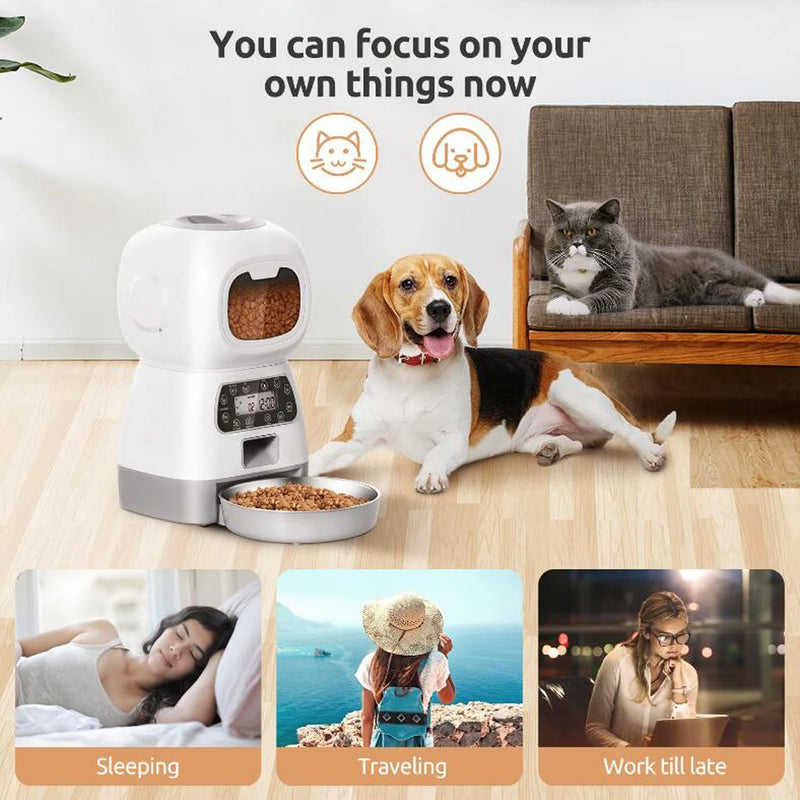 Alimentador Automático para Pets – Wi-Fi e Controle por Aplicativo!