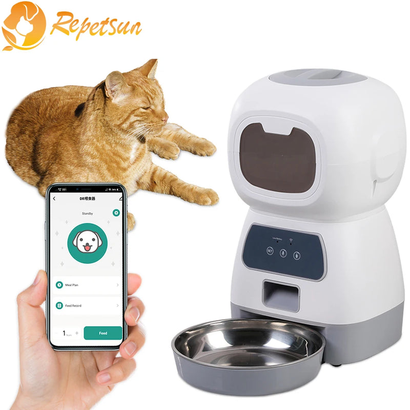 Alimentador Automático para Pets – Wi-Fi e Controle por Aplicativo!